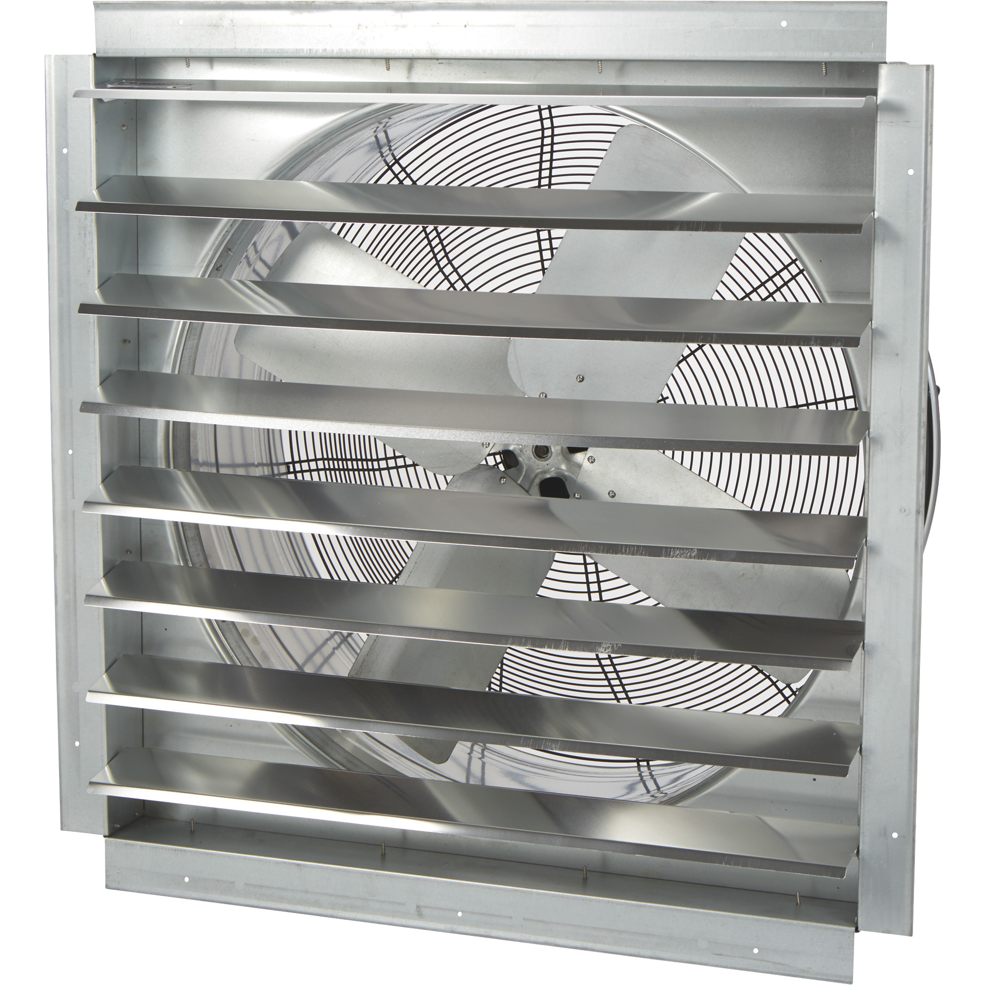 Strongway Heavy-Duty Shutter Exhaust Fan, 30in., 5500 CFM, 120 Volts, 4 Blades, Fully Enclosed, Direct Drive